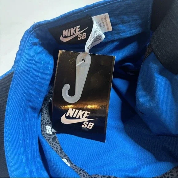 Rare Vintage NIKE SB Big Logo Stretch Fit Painters Hat Cap Y2K New NWT Cement - Picture 9 of 10